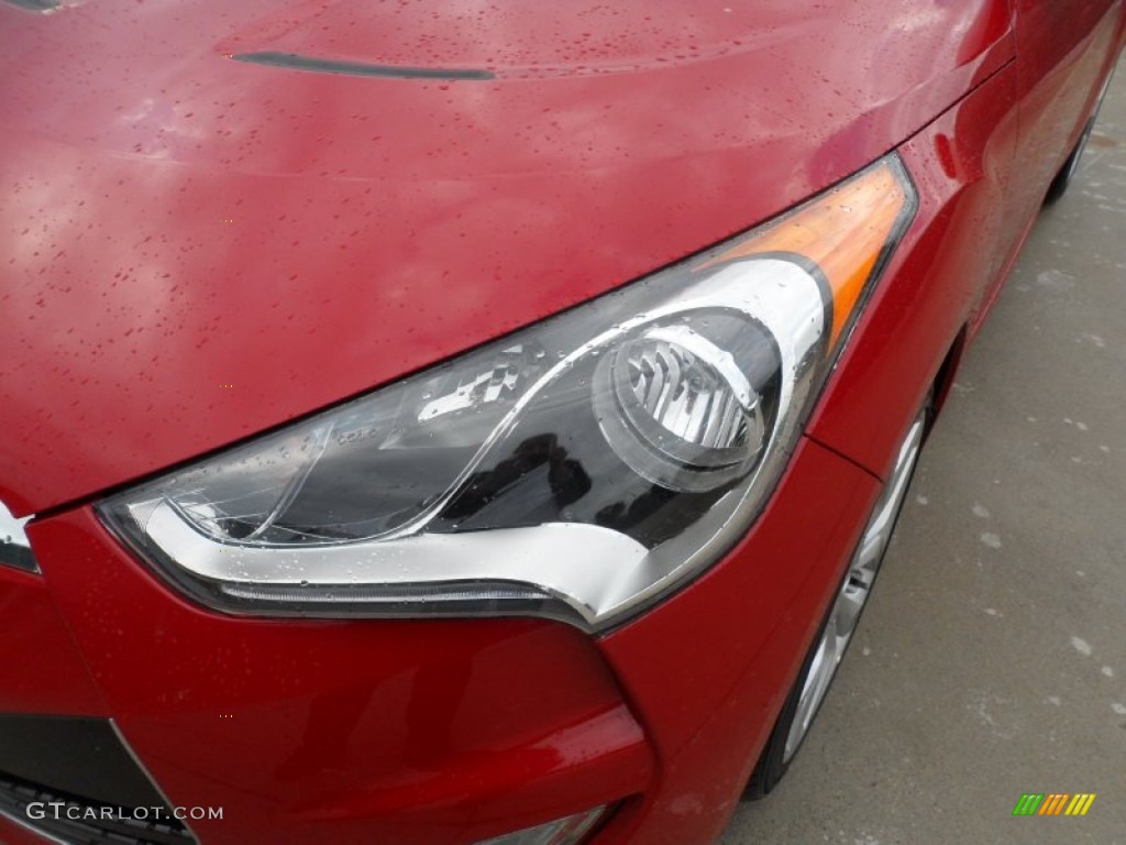 2012 Veloster  - Boston Red / Gray photo #9
