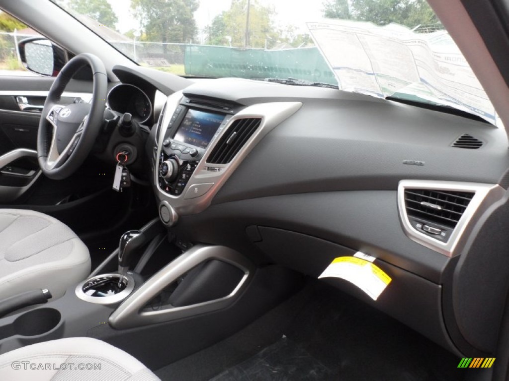 2012 Hyundai Veloster Standard Veloster Model Gray Dashboard Photo #56869734