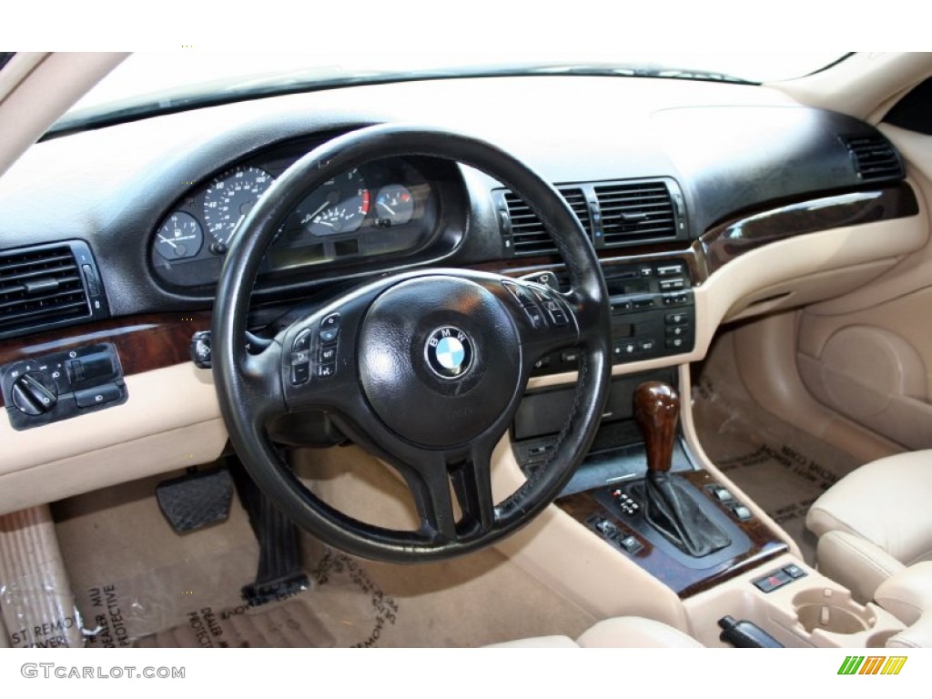2003 BMW 3 Series 325i Coupe Sand Dashboard Photo #56872205