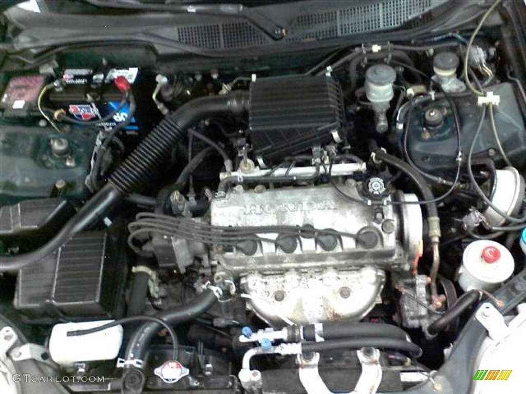 1997 Civic LX Sedan - Cypress Green Metallic / Gray photo #19