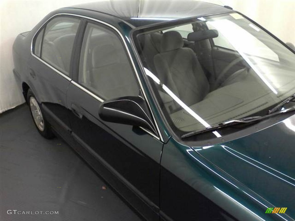 1997 Civic LX Sedan - Cypress Green Metallic / Gray photo #20