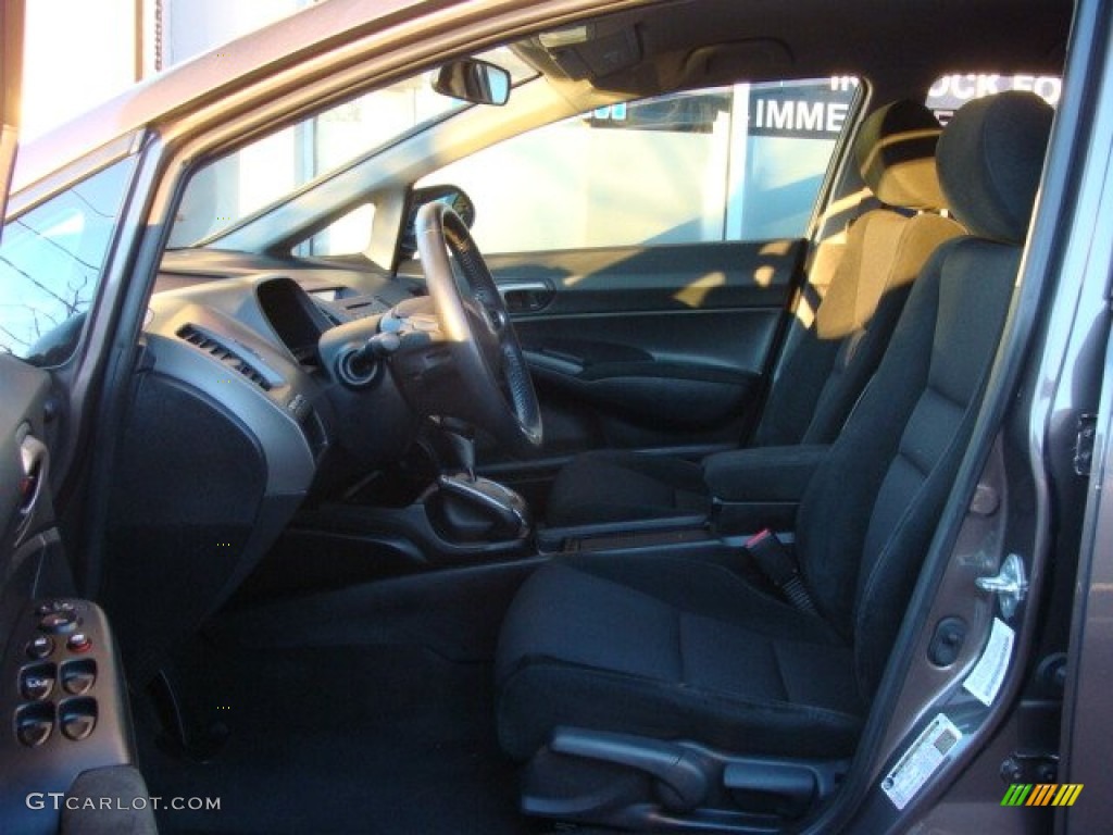 2011 Civic LX-S Sedan - Urban Titanium Metallic / Black photo #7