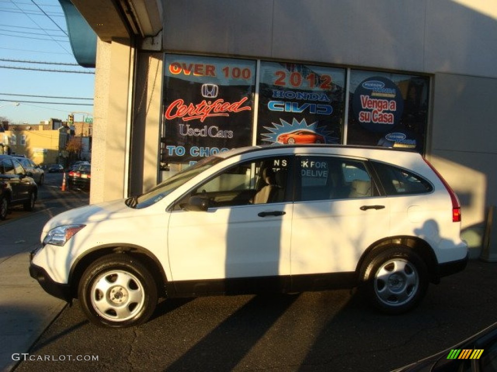 2009 CR-V LX 4WD - Taffeta White / Gray photo #3