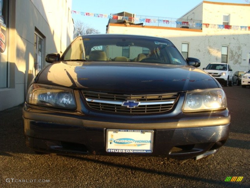 2001 Impala  - Navy Blue Metallic / Medium Gray photo #2