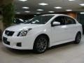 2011 Aspen White Nissan Sentra SE-R Spec V  photo #1