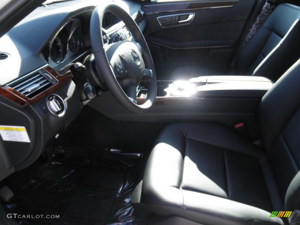 Black Interior 2012 Mercedes-Benz E 350 Sedan Photo #56879803