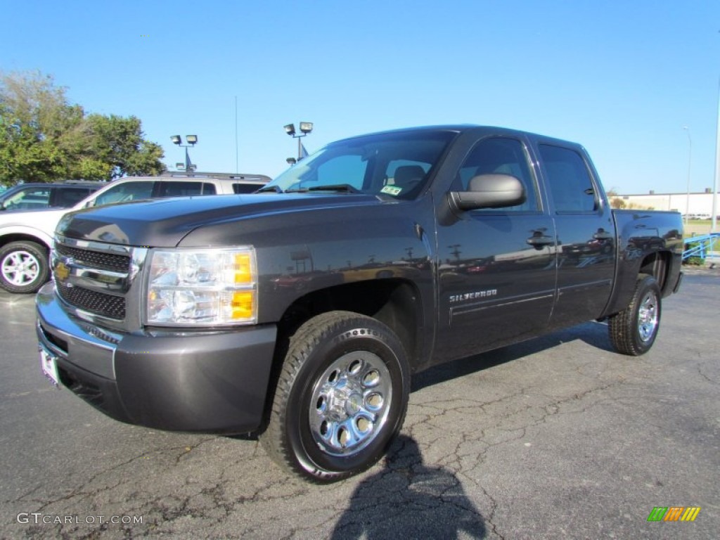 2011 Silverado 1500 LT Crew Cab - Taupe Gray Metallic / Light Titanium/Ebony photo #3