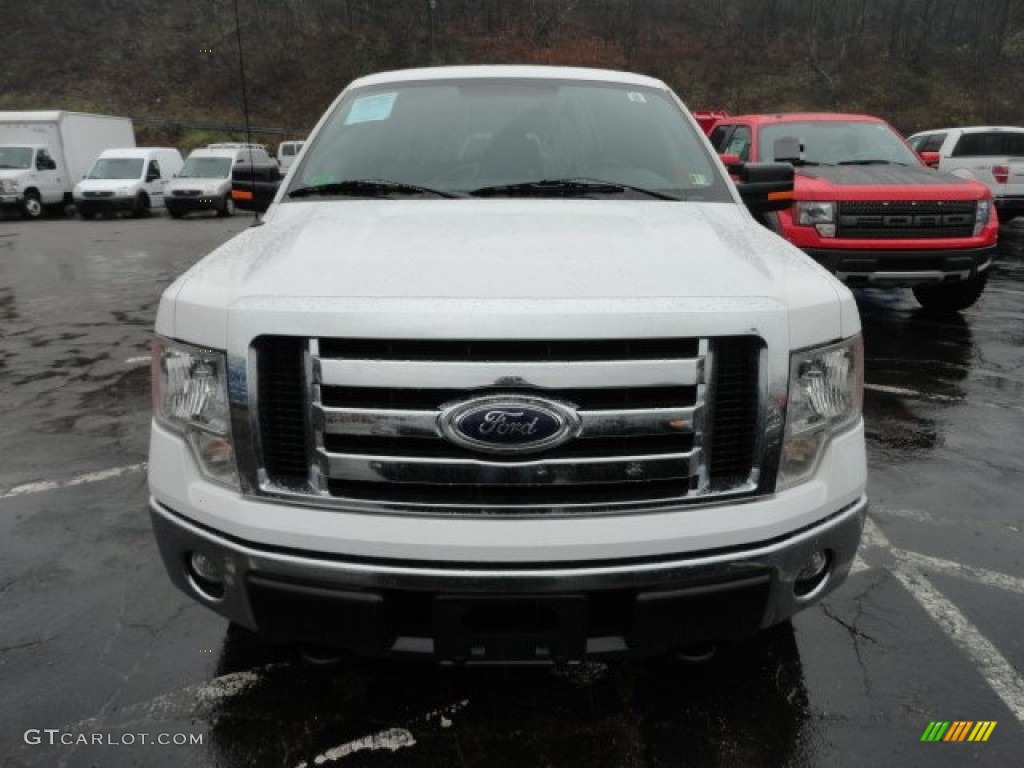 2011 F150 XLT SuperCab 4x4 - Oxford White / Steel Gray photo #6