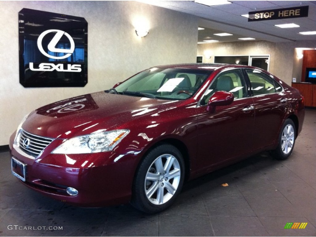 2007 ES 350 - Royal Ruby Red Metallic / Cashmere photo #3