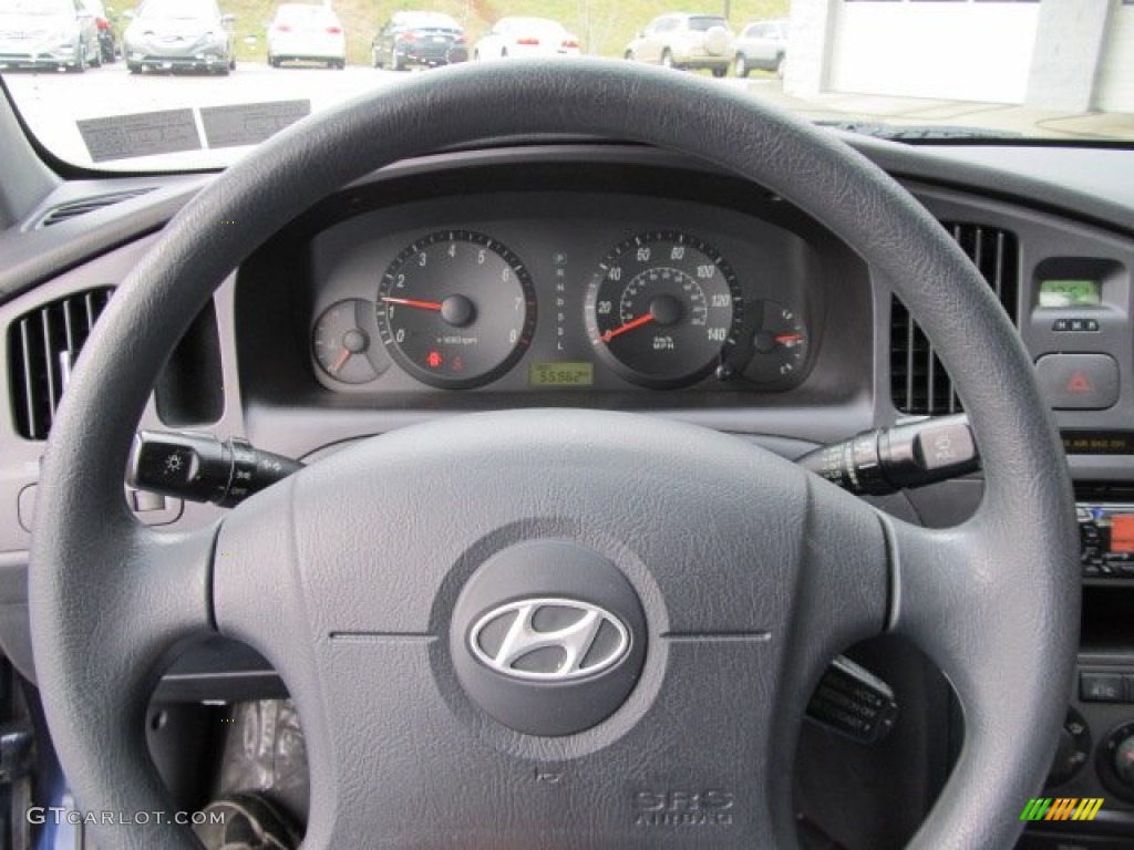 2004 Elantra GLS Sedan - Moonlit Blue / Gray photo #18