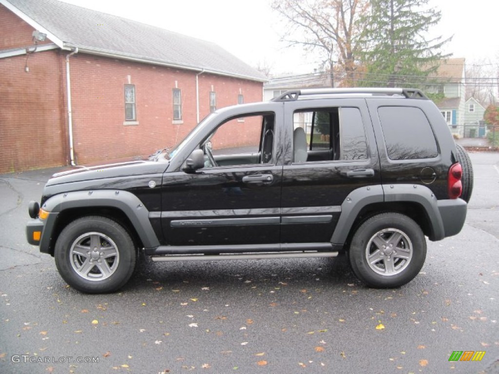 2005 Liberty Renegade 4x4 - Black Clearcoat / Medium Slate Gray photo #1