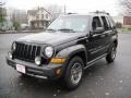 2005 Black Clearcoat Jeep Liberty Renegade 4x4  photo #2