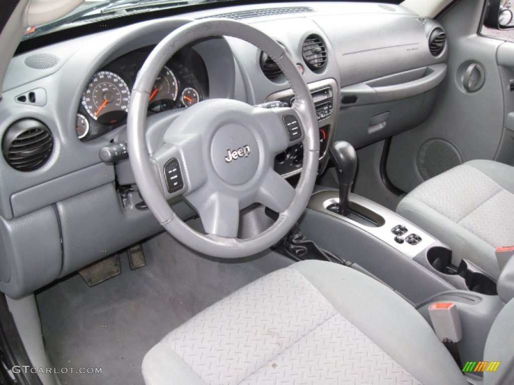 Medium Slate Gray Interior 2005 Jeep Liberty Renegade 4x4 Photo #56882640