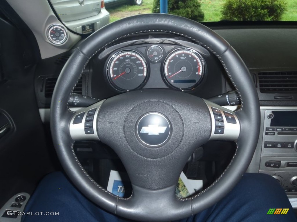 2007 Chevrolet Cobalt SS Supercharged Coupe Ebony Steering Wheel Photo #56882659