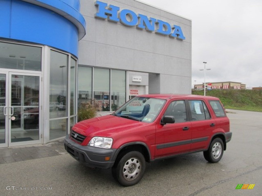 1997 CR-V 4WD - San Marino Red / Charcoal photo #1