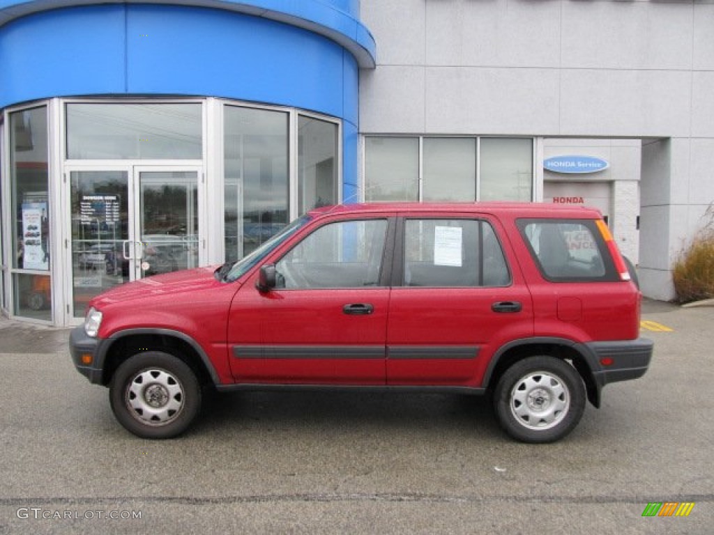 1997 CR-V 4WD - San Marino Red / Charcoal photo #2