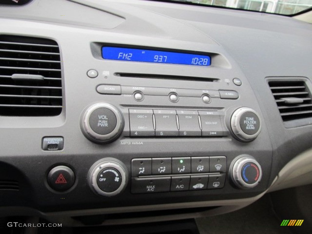 2010 Civic EX Sedan - Urban Titanium Metallic / Beige photo #18