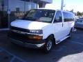 Summit White - Express LT 3500 Passenger Van Photo No. 3
