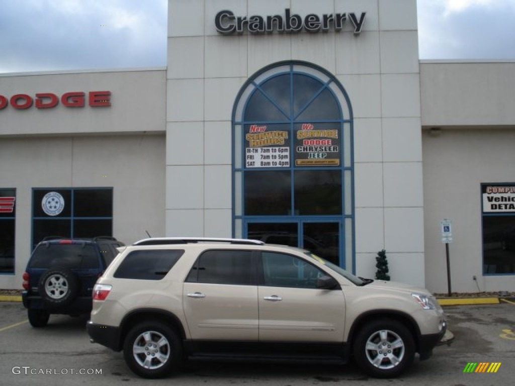 2008 Acadia SLE - Gold Mist Metallic / Light Titanium photo #1