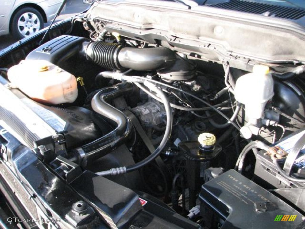 2003 Ram 1500 SLT Quad Cab - Black / Dark Slate Gray photo #19