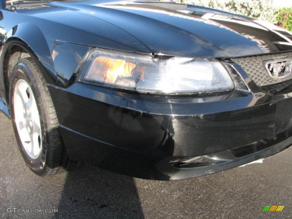 2001 Mustang V6 Coupe - Black / Medium Graphite photo #2