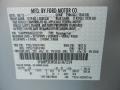 UX: Ingot Silver 2012 Ford Taurus SEL Color Code