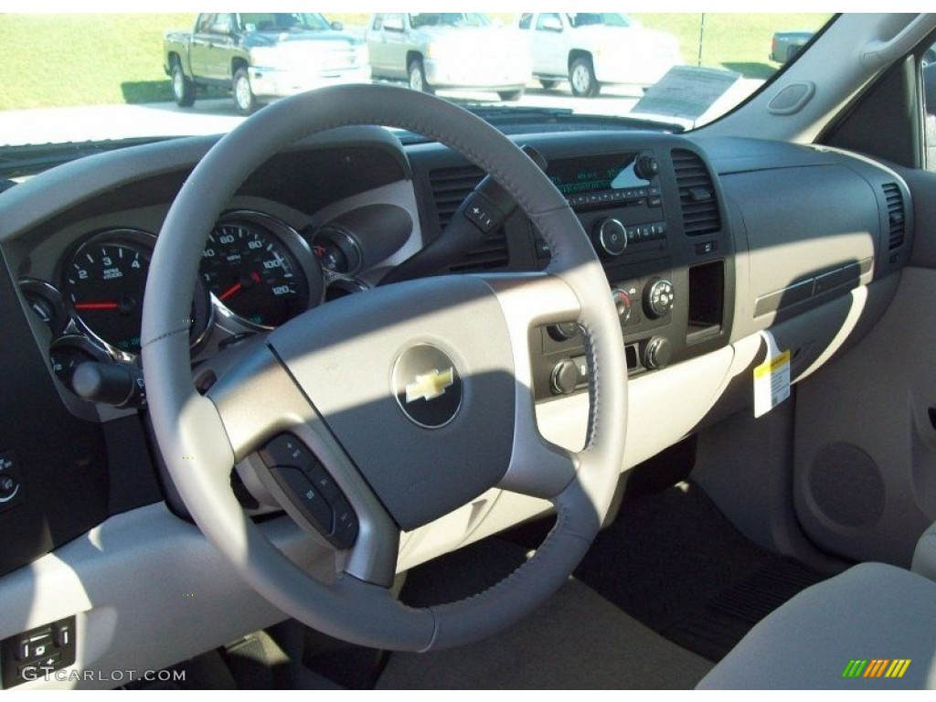 2012 Silverado 1500 LT Regular Cab 4x4 - Blue Granite Metallic / Light Titanium/Dark Titanium photo #7