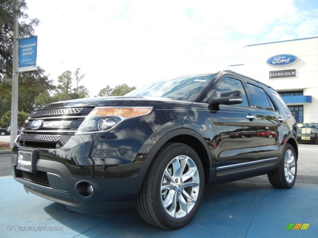 2012 Explorer Limited - Tuxedo Black Metallic / Charcoal Black photo #1