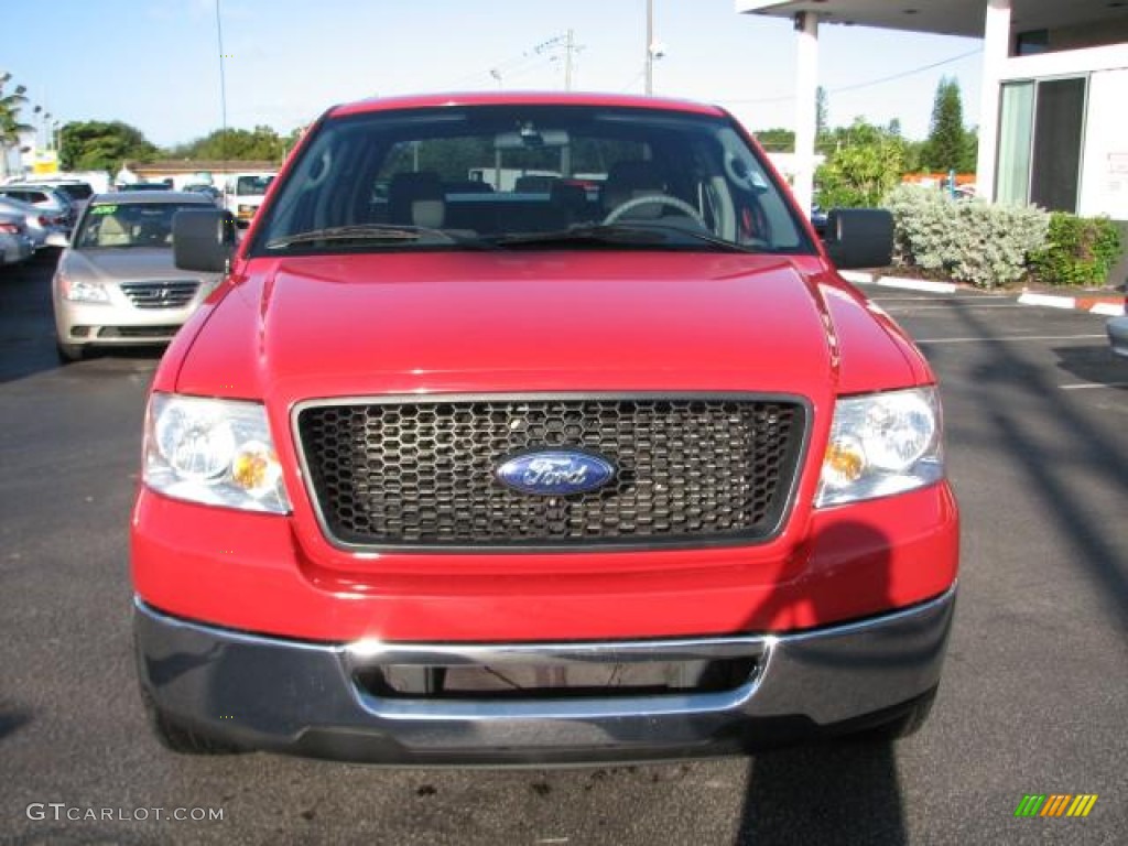 2006 F150 XLT SuperCrew - Bright Red / Medium Flint photo #3