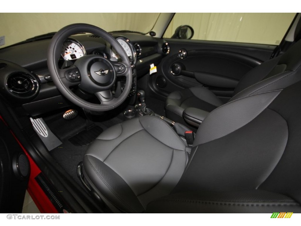 Carbon Black Interior 2012 Mini Cooper S Hardtop Photo #56891277