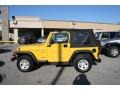 2002 Solar Yellow Jeep Wrangler Sport 4x4  photo #10