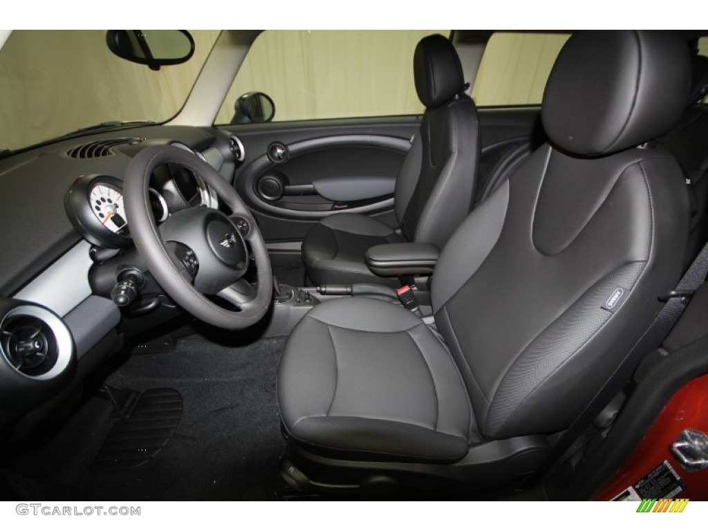 Carbon Black Interior 2012 Mini Cooper Hardtop Photo #56892229
