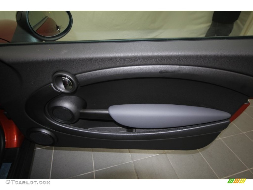 2012 Mini Cooper Hardtop Carbon Black Door Panel Photo #56892247