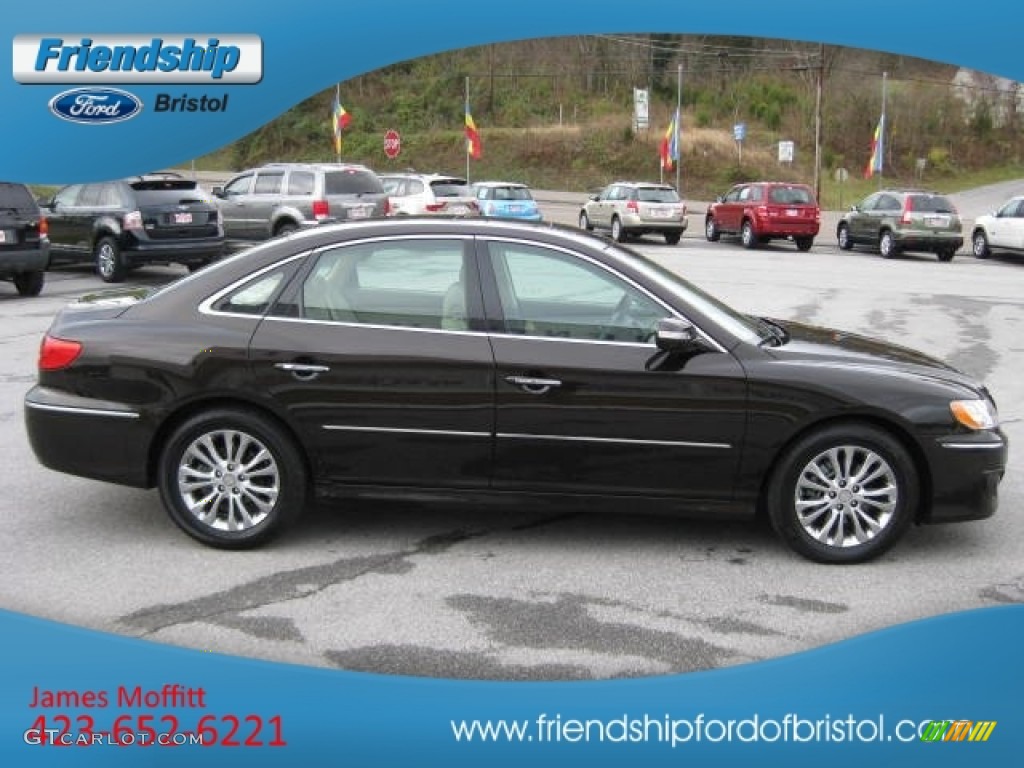 2011 Azera Limited - Espresso Pearl / Beige photo #5