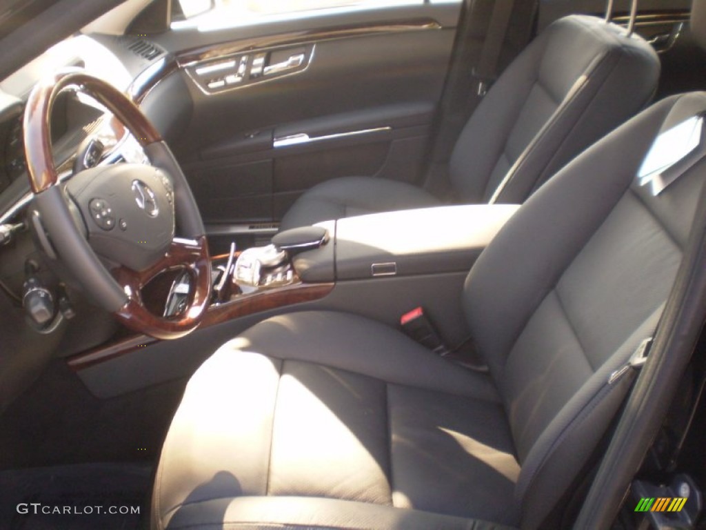 Black Interior 2012 Mercedes-Benz S 550 Sedan Photo #56893424