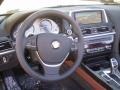 2012 BMW 6 Series Cinnamon Brown Nappa Leather Interior Steering Wheel Photo