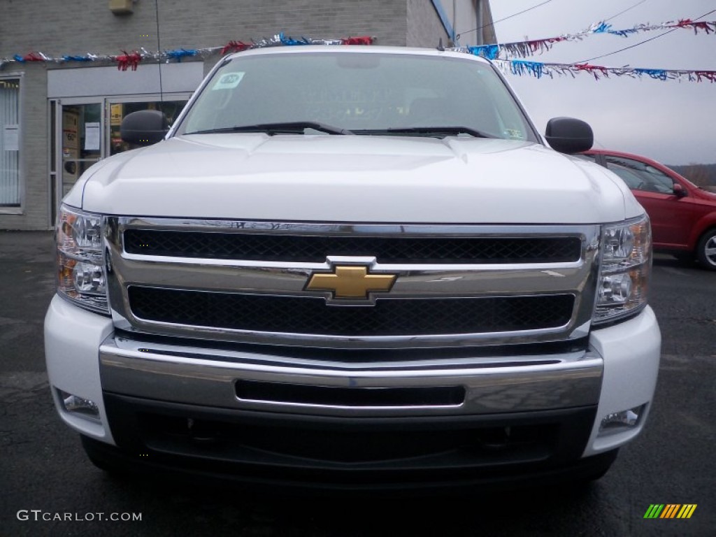 2011 Silverado 1500 LT Extended Cab 4x4 - Summit White / Ebony photo #2