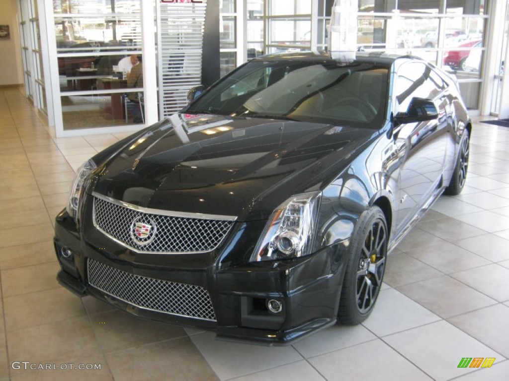 2012 CTS -V Coupe - Black Diamond Tricoat / Ebony/Ebony photo #1