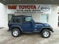 2000 Patriot Blue Pearl Jeep Wrangler Sport 4x4  photo #1