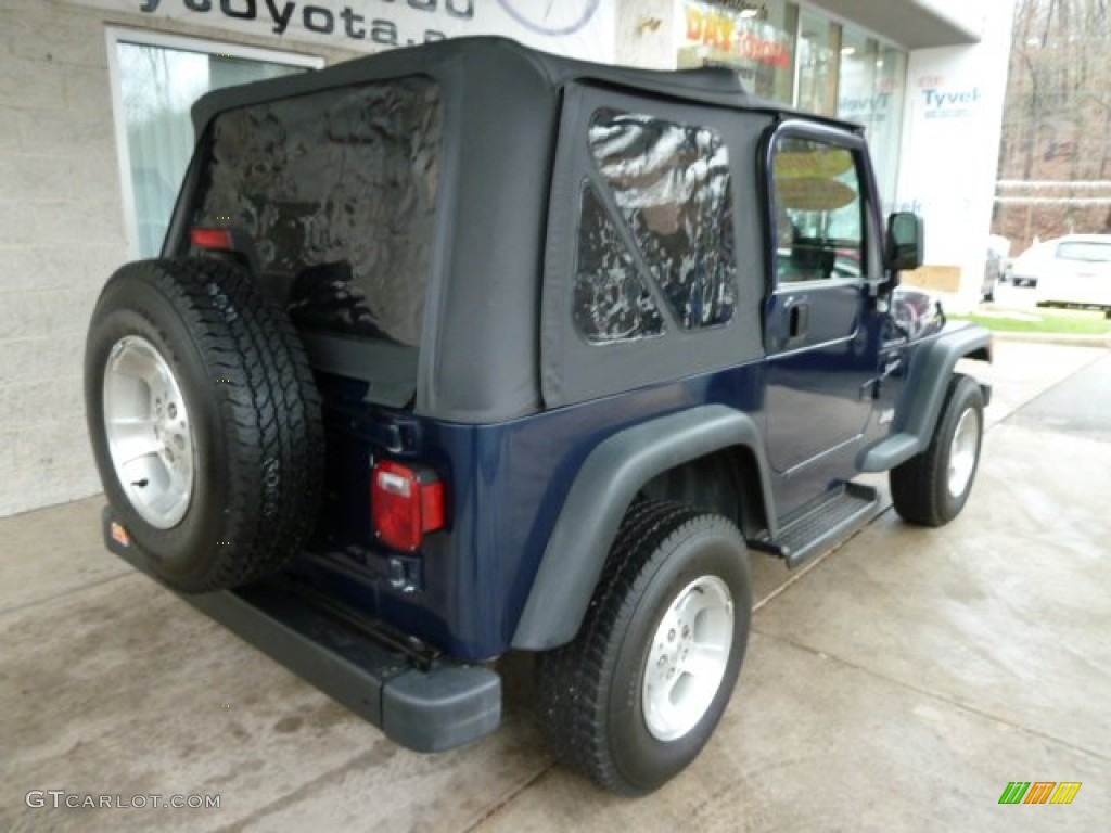 2000 Wrangler Sport 4x4 - Patriot Blue Pearl / Agate photo #2