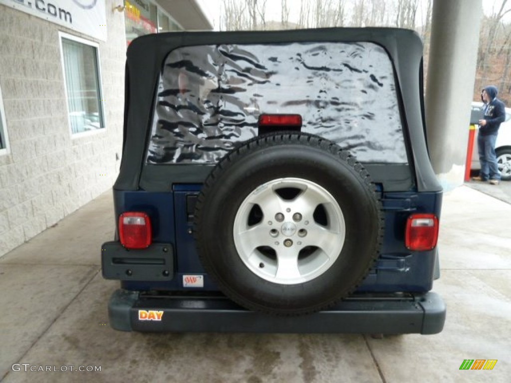 2000 Wrangler Sport 4x4 - Patriot Blue Pearl / Agate photo #3