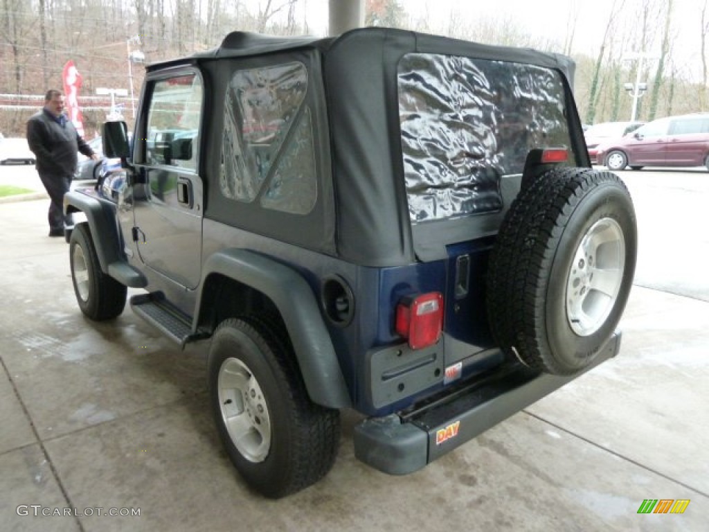 2000 Wrangler Sport 4x4 - Patriot Blue Pearl / Agate photo #4