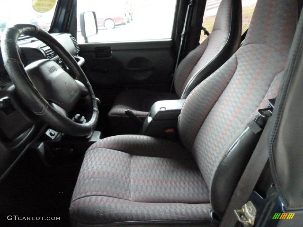 2000 Wrangler Sport 4x4 - Patriot Blue Pearl / Agate photo #8
