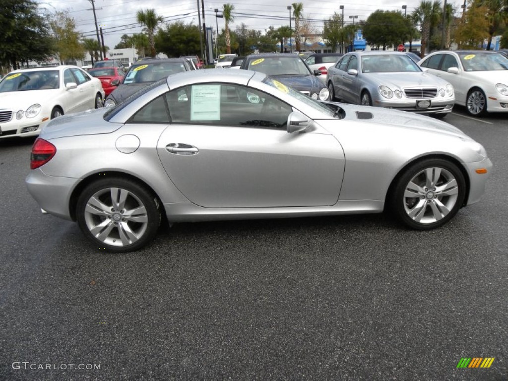 Iridium Silver Metallic 2009 Mercedes-Benz SLK 350 Roadster Exterior Photo #56897470