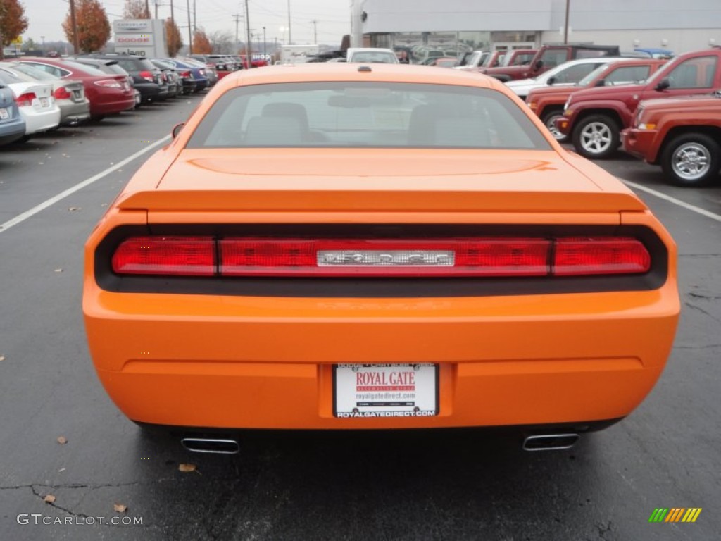 2012 Challenger R/T Classic - Header Orange / Dark Slate Gray photo #6