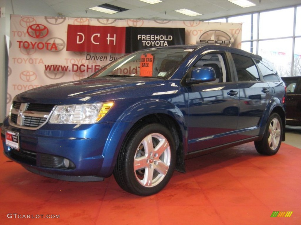 2009 Journey SXT AWD - Deep Water Blue Pearl / Dark Slate Gray/Light Graystone photo #1