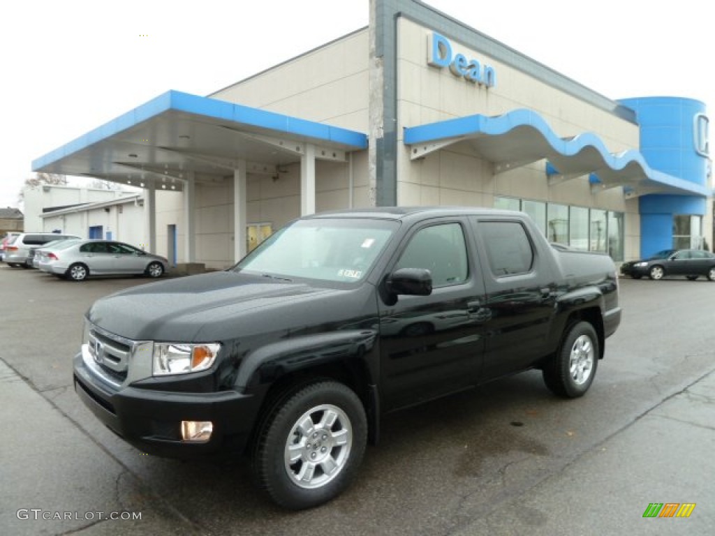 2011 Ridgeline RTS - Crystal Black Pearl / Black photo #1