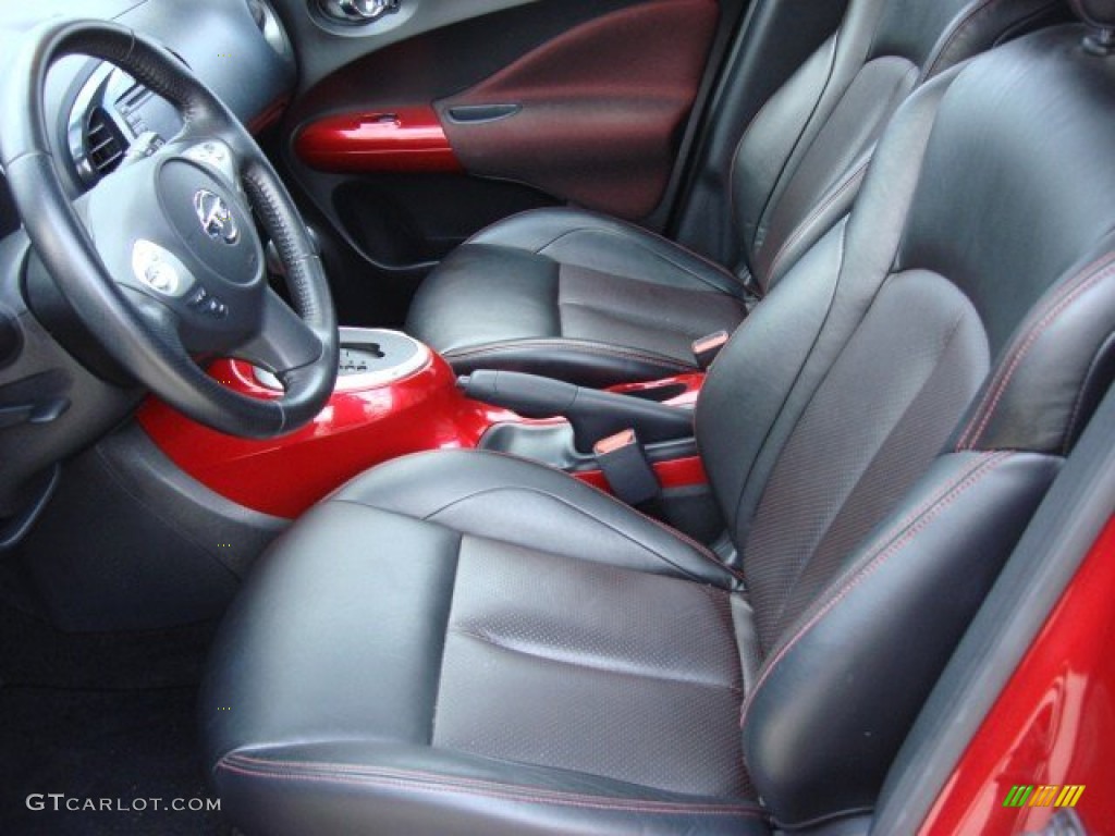 Black/Red w/Red Trim Interior 2011 Nissan Juke SL Photo #56901253