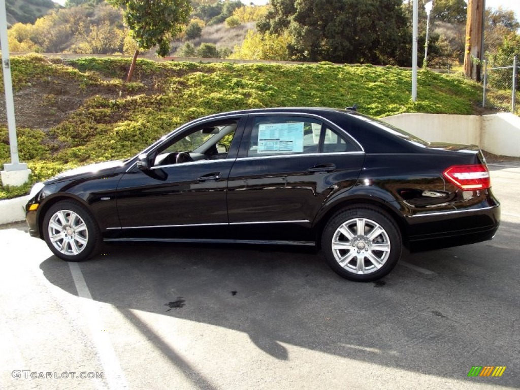 2012 E 350 Sedan - Black / Black photo #4