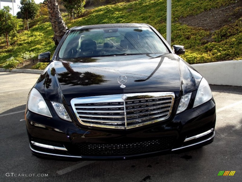 2012 E 350 Sedan - Black / Black photo #5